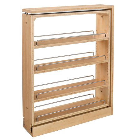 Rev-A-Shelf Rev-A-Shelf - 6-Inch Base Cabinet Filler Pullout Kitchen Wooden Spice Rack 432-BF-6C